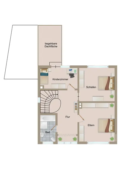 Grundriss Obergeschoss