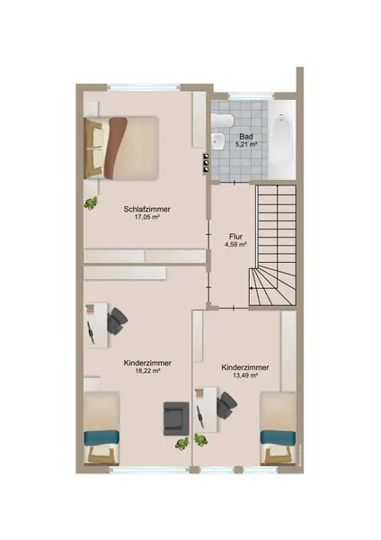 Grundriss Obergeschoss