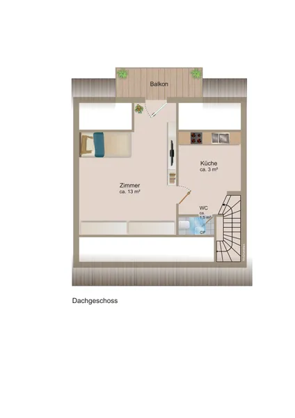 Grundriss Dachgeschoss