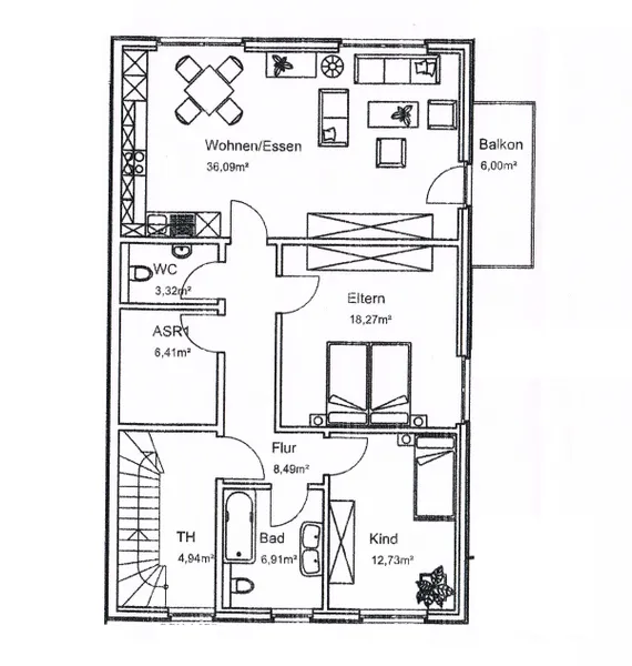 Grundriss Obergeschoss