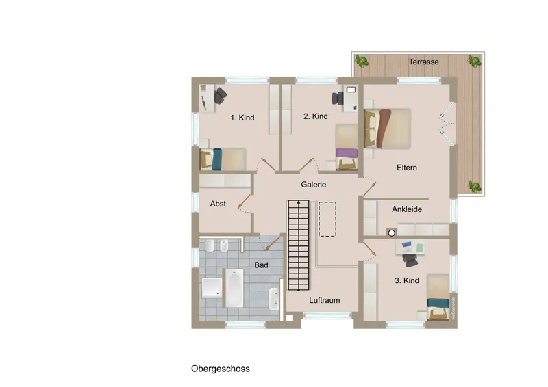 Grundriss Obergeschoss