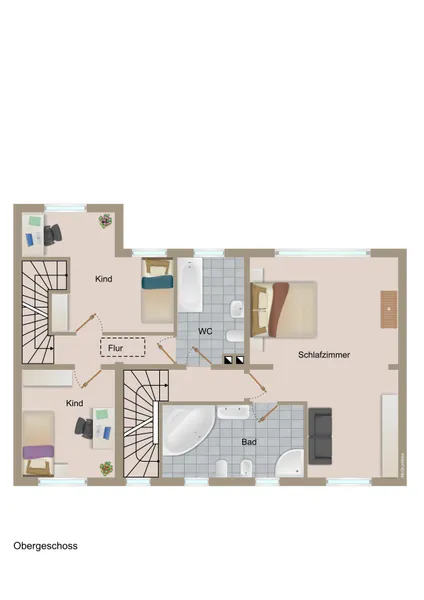 Grundriss Obergeschoss