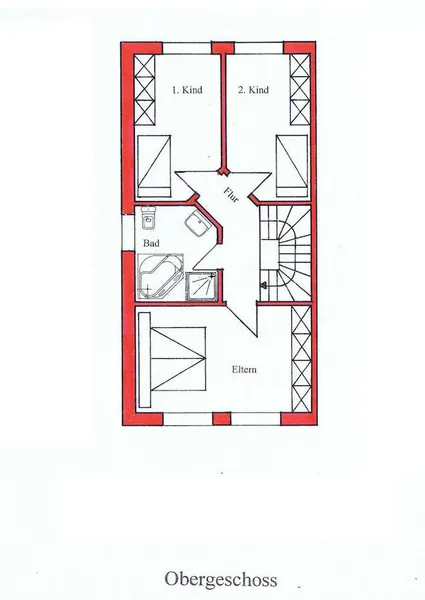 Grundriss Obergeschoss