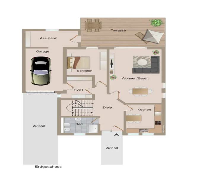 Grundriss Erdgeschoss