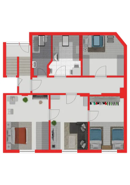 Grundriss 3. Obergeschoss