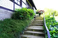 Treppe zum Hauseingang