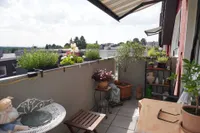 Balkon mit Markise