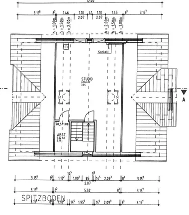 Grundriss Spitzboden