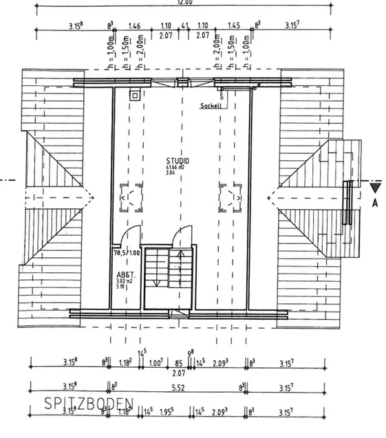 Grundriss Spitzboden