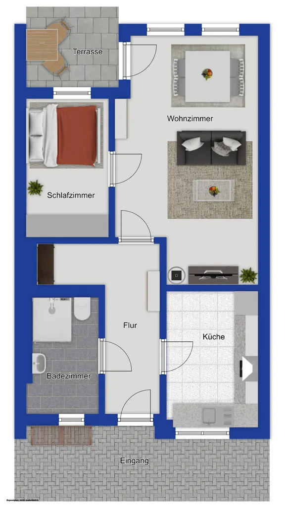 Schöne, barrierefreie 2-Zimmer-Erdgeschosswohnung mit Loggia für Senioren in Werl - Foto 2