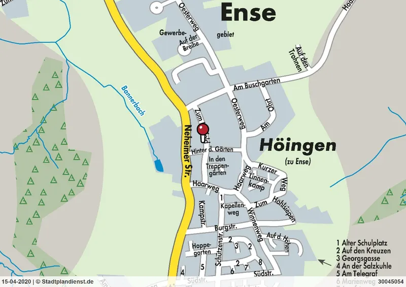 Lagerhalle im Gewerbegebiet Ense-Höingen