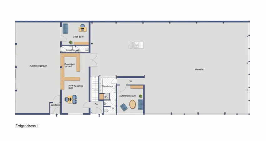 Grundriss EG Werkstatt