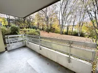 Balkon mit Blick ins Grüne