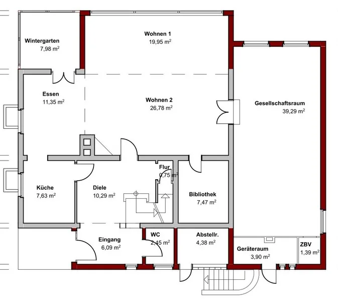 Grundriss Erdgeschoss