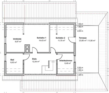 Grundriss Dachgeschoss