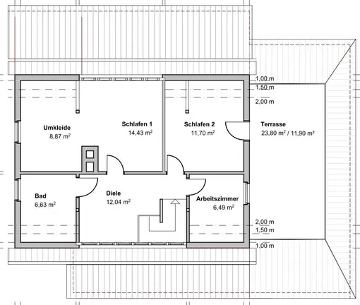 Grundriss Dachgeschoss