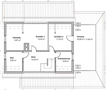 Grundriss Dachgeschoss