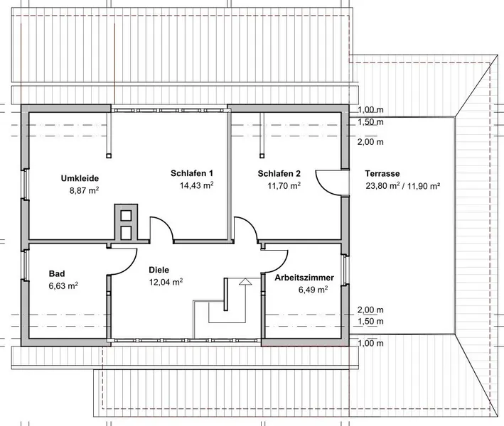 Grundriss Dachgeschoss