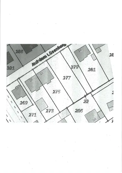 Lageplan Flurstück 177 u. 179