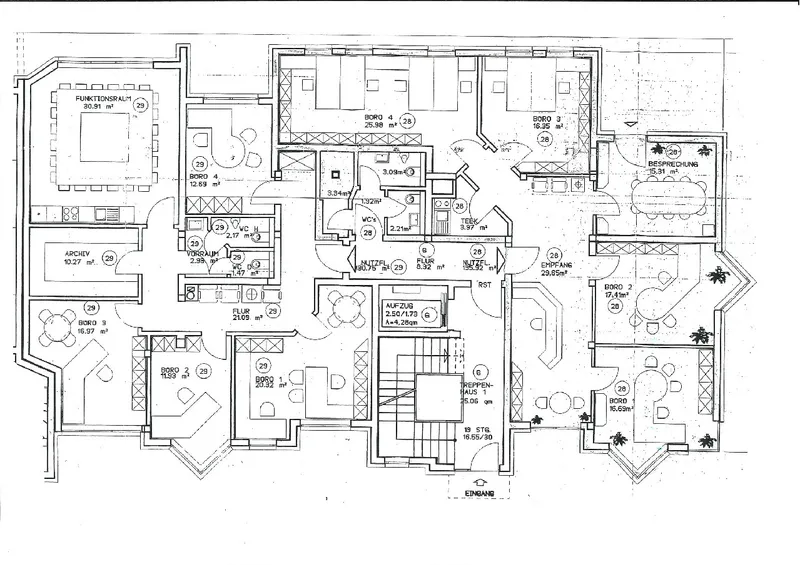 Grundriss Bürofläche Nr. 28
