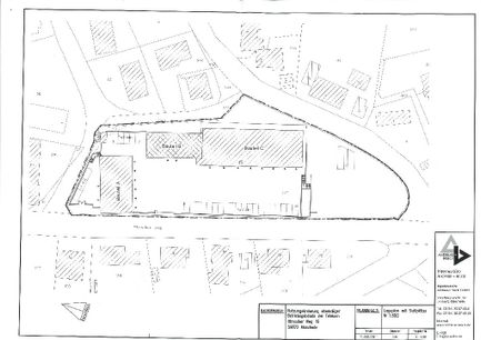 Lageplan mit Gebäuden
