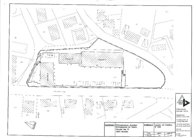 Lageplan mit Gebäuden
