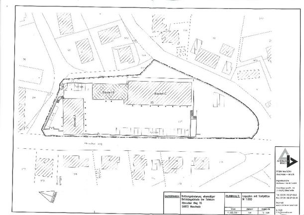 Lageplan mit Gebäuden