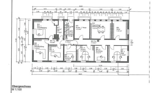 Grundriss OG Bürogebäude