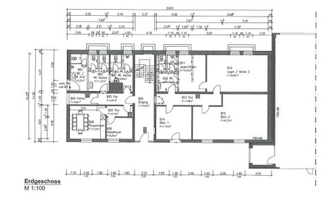 Grundriss EG Bürogebäude