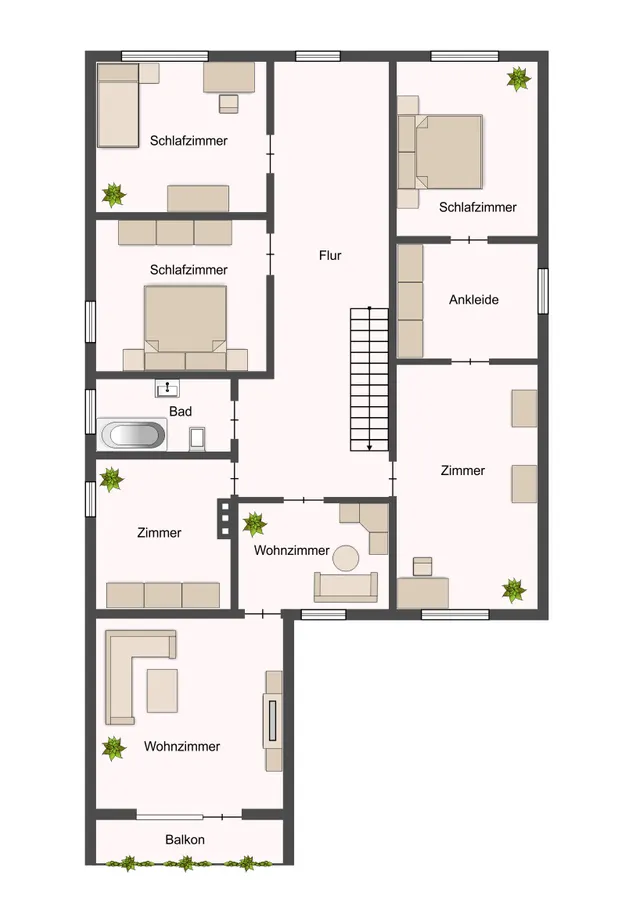 Grundriss Obergeschoss