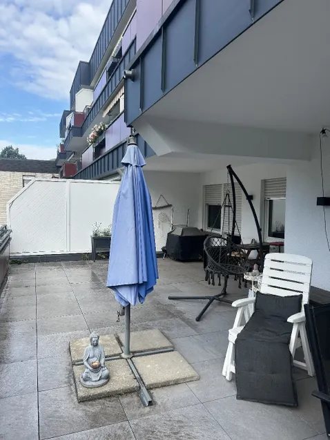 Teil der großen Dachterrasse