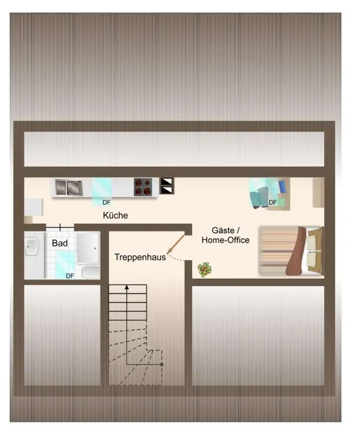 Grundriss Spitzboden