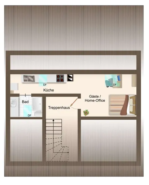 Grundriss Spitzboden
