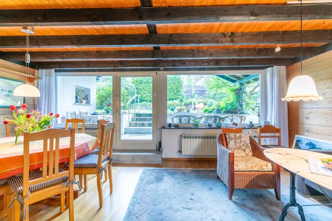 Blick auf die Terrasse