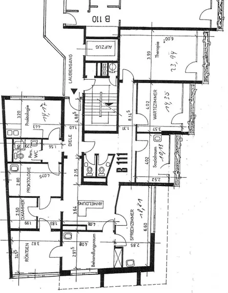 Grundriss Praxis 1. Obergeschoss