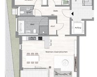 Moderne Neubau-Terrassenwohnung mit 3 Zimmern: Komfortables Wohnen auf höchstem Niveau