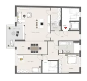 149 m² purer Wohnkomfort - Moderne 3-Zimmer-Wohnung mit Stil und Raumgefühl!