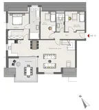 Exklusive Neubau-Maisonettewohnung: Moderne Wohnkultur auf 2 Ebenen! Mit KFW40 QNG Standard!