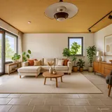Wohnzimmer KI generiert