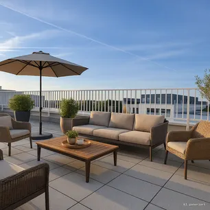 Dachterrasse (KI generiert)