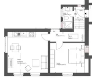 Historischer Charme trifft modernen Wohnkomfort. 2-Zimmerwohnung zum Wohlfühlen!