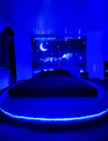 Schlafzimmer beleuchtet