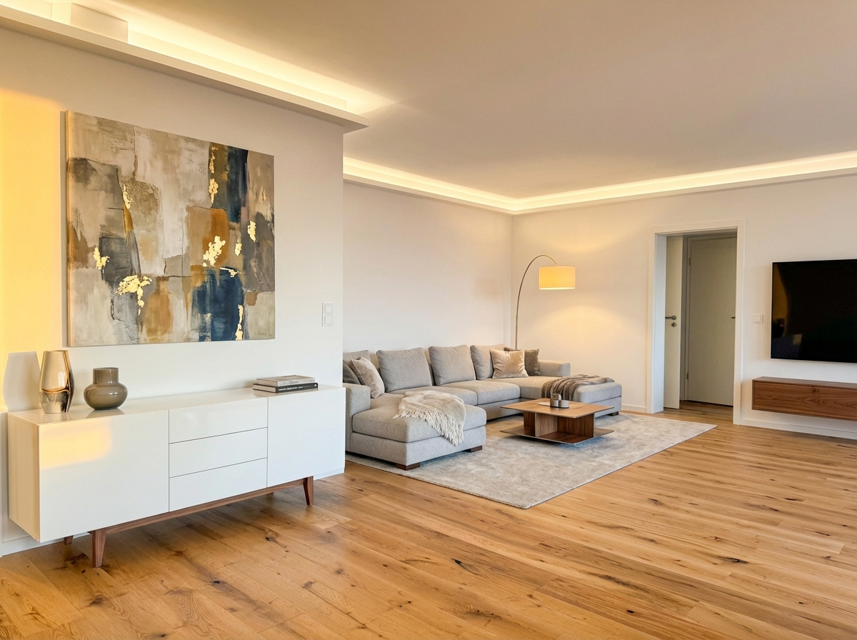 Modernes helles Wohnzimmer