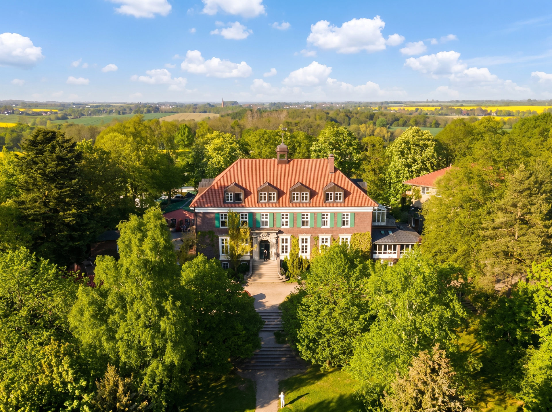 Blick auf das Gutshaus