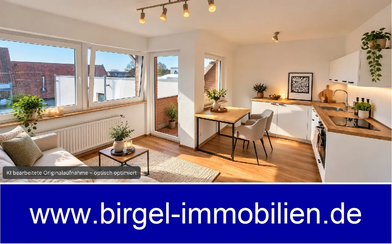 Modernisierte, tolle 2 ZKB mit Loggia zentral in Everswinkel! - Photo 1