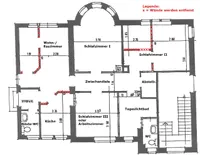 Grundriss vor dem Umbau