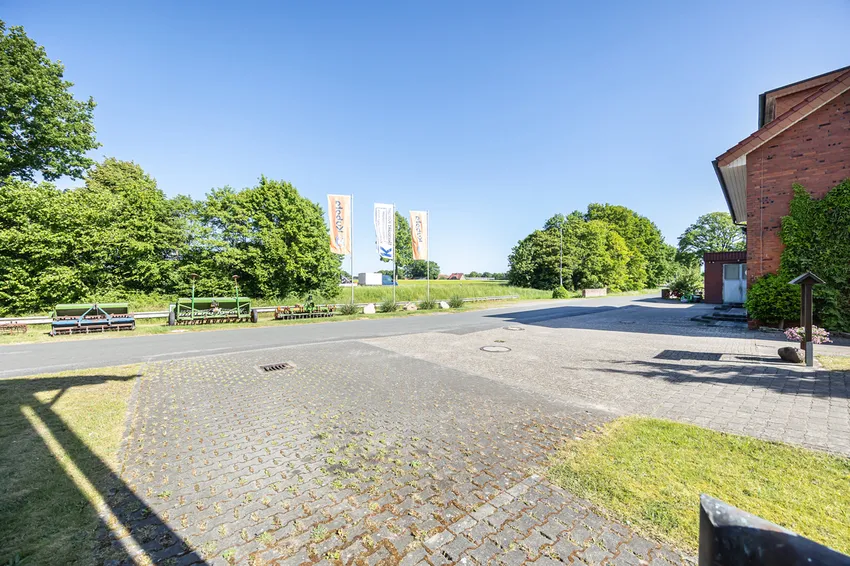 Blick zur Bundesstraße