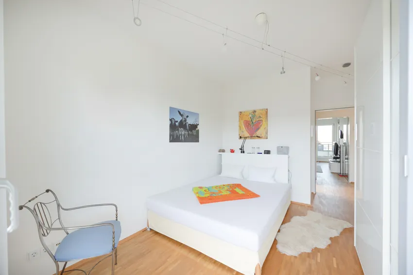 Das lichtdurchflutete Schlafzimmer...