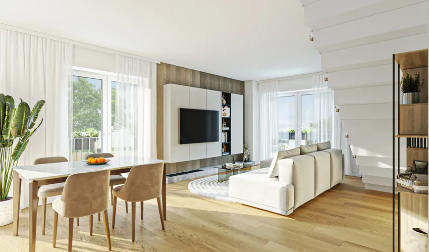 Visualisierung - Wohnen - Essen