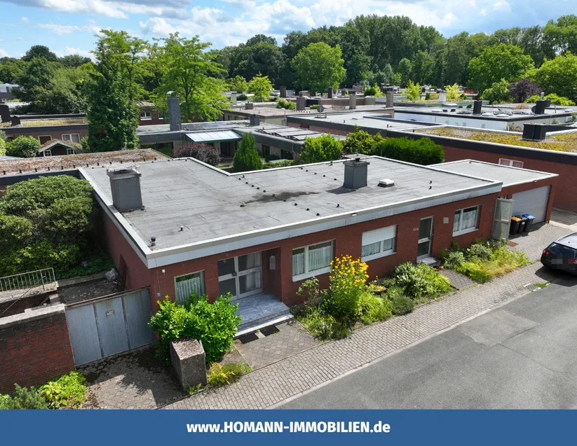 Hausfront Vogelperspektive